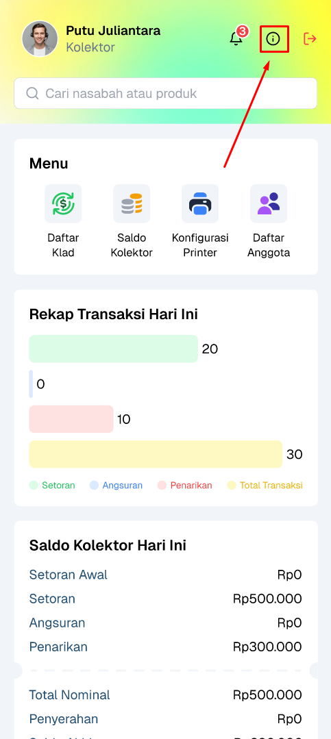 ikon about mobile kolektor