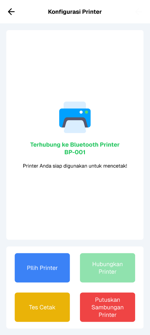 hubungkan printer