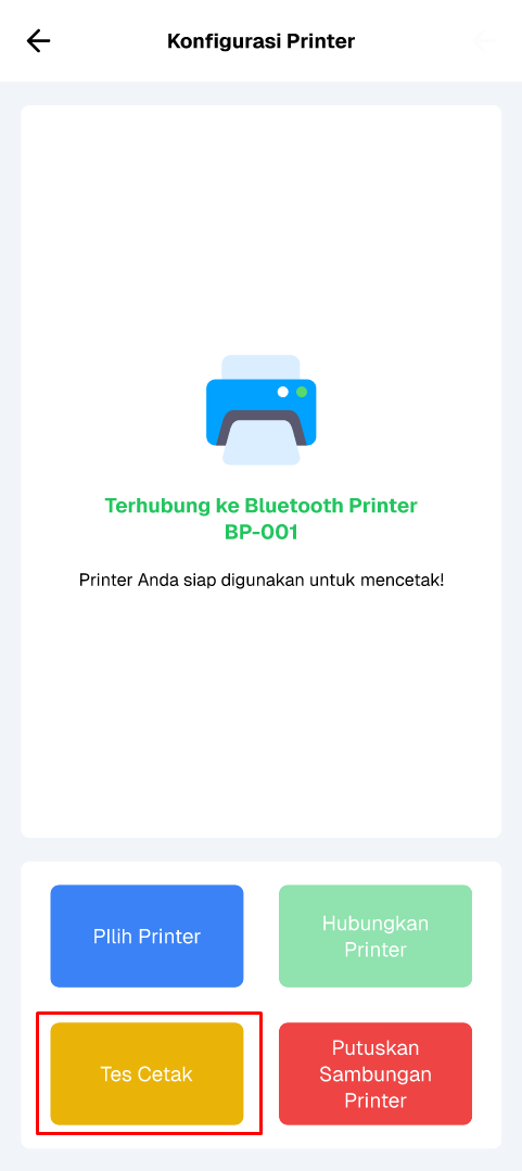 tes cetak printer